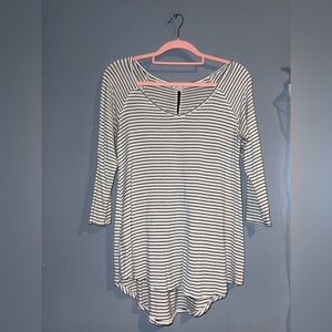 Love on a Hanger Black and White Striped Tunic